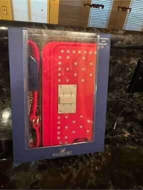 Swarovski Magenta Crystal -Accent Phone Wallet Case